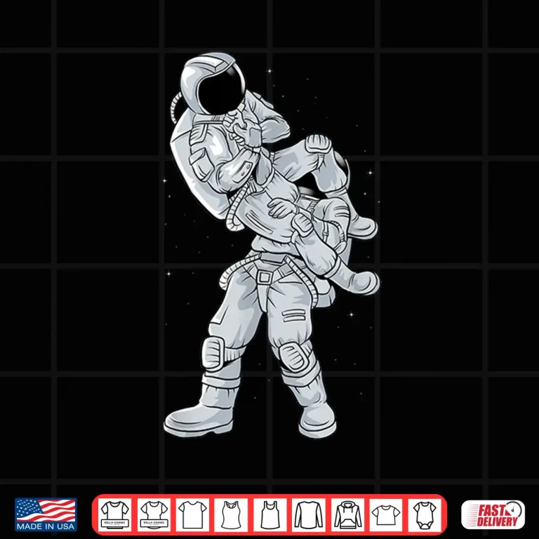 Design Galaxy Astronaut Flying Armbar BJJ Jiu Jitsu Professional Shirt