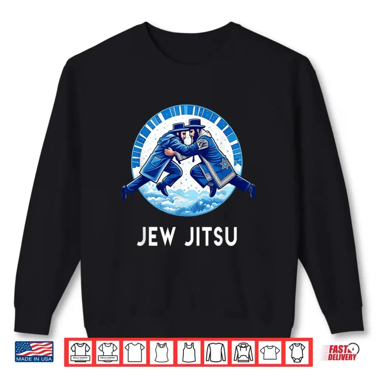 Sweatshirt Hanukkah Karate Jew Jitsu Jiu Jitsu Martial Arts Gift Shirt