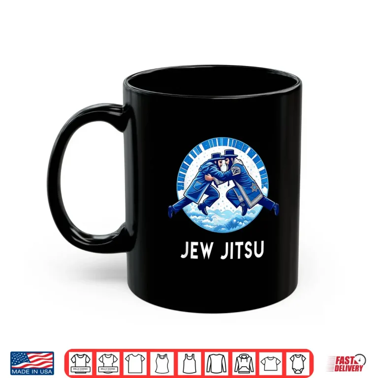 Mug Hanukkah Karate Jew Jitsu Jiu Jitsu Martial Arts Gift Shirt