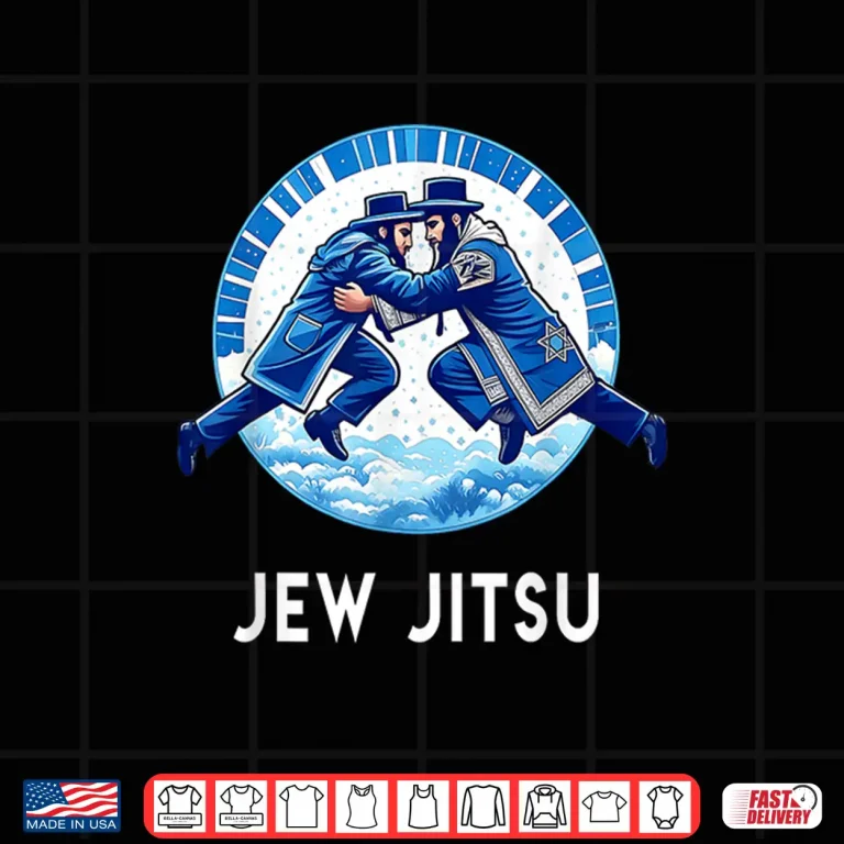 Design Hanukkah Karate Jew Jitsu Jiu Jitsu Martial Arts Gift Shirt