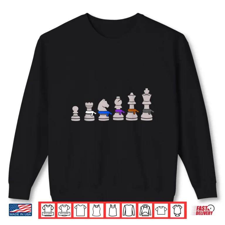 Sweatshirt Chess Pieces Fighter Gift Jujitsu BJJ Professional Humor Funny Shirt