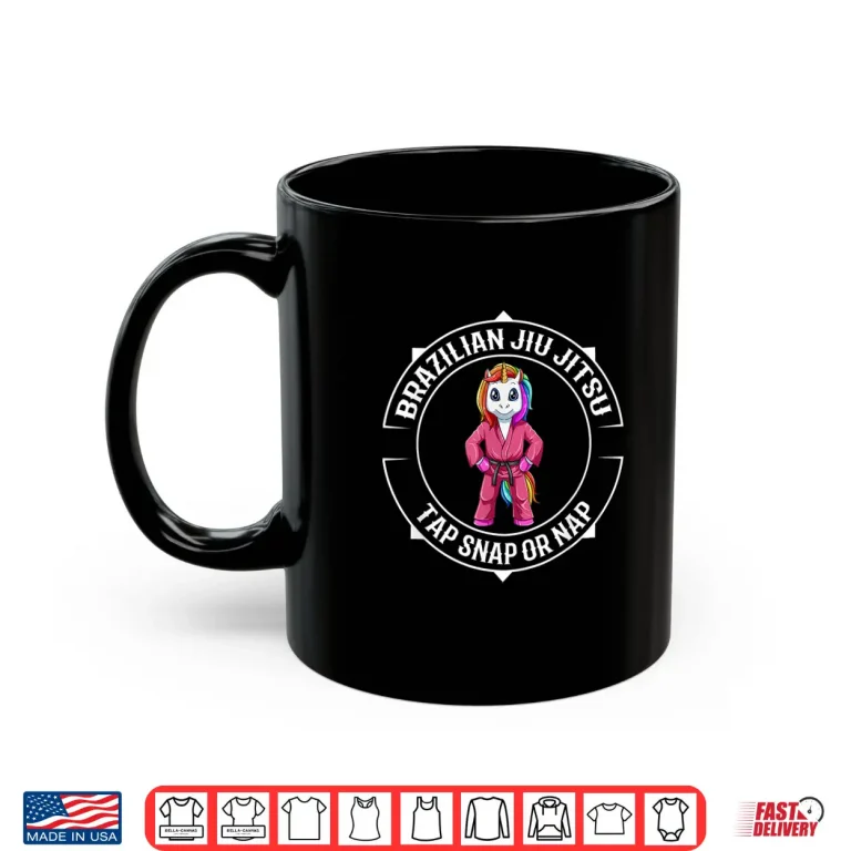 Mug Cute Unicorn Jiu Jitsu BJJ Professional Aesthetic Graphic Shirt