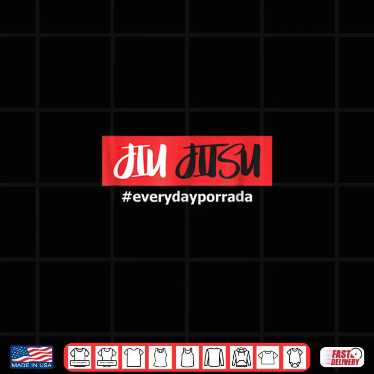 Design Every Day Porrada Red Band BJJ Jiu Jitsu Athletic Graphic Shirt