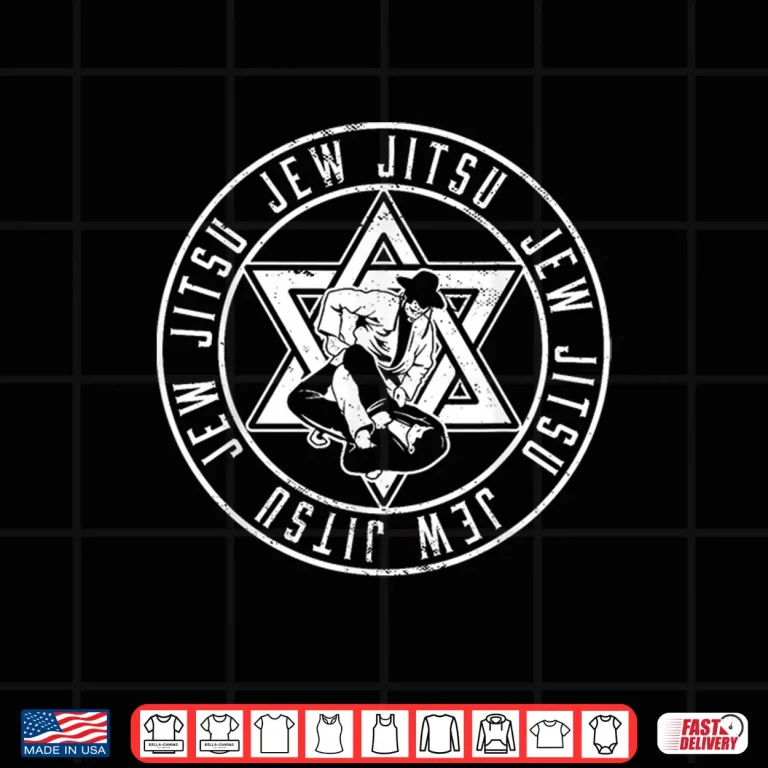 Design Jewish Martial Arts Jew Jitsu Jiu Jitsu BJJ Krav Maga Humor Shirt