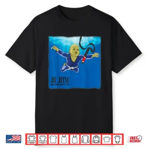 Never Give Up Black Belt Bjj Professional Statement Graphic Shirt