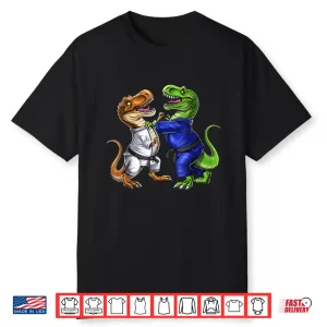 T Rex Dinosaur Brazilian Jiu Jitsu Bjj Judo Martial Arts Shirt