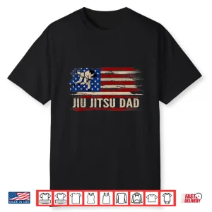 American Usa Flag Bjj Jiu Jitsu Parent Sports Gift Vintage Shirt