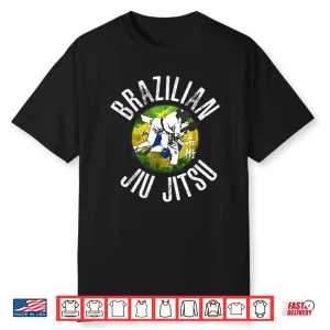 Brazilian Flag Gift Bjj Jiu Jitsu Brazilian Jujitsu Graphic Shirt