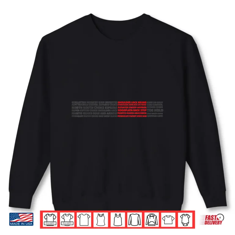 Sweatshirt Black Belt Submission Brazilian Jiu jitsu BJJ Professional Shirt