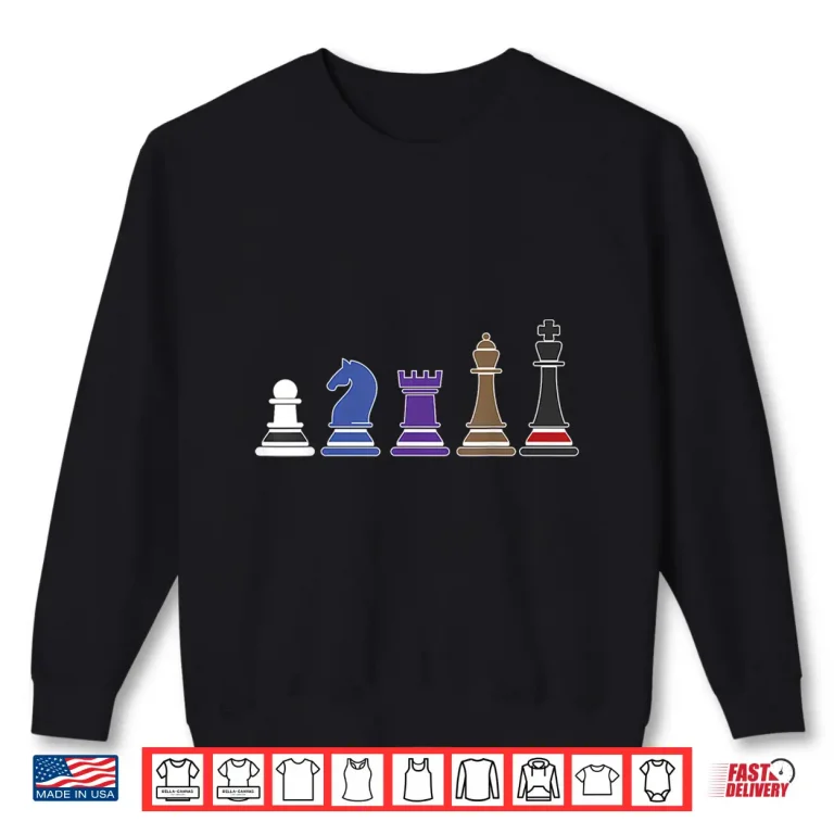 Sweatshirt Chess Pieces Gift Design BJJ Brazilian Jiu Jitsu Professional Humor Shirt