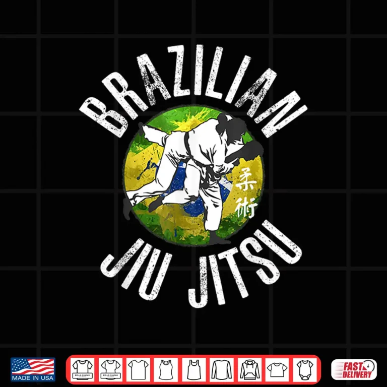 Design Brazilian Flag Gift BJJ Jiu Jitsu Brazilian Jujitsu Graphic Shirt