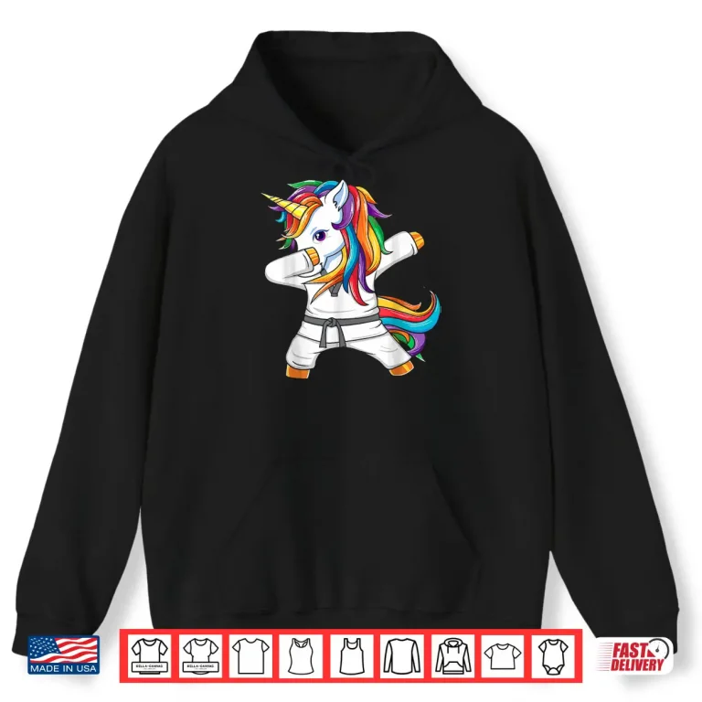 Hoodie Dabbing Unicorn Brazilian Jiu Jitsu BJJ Jew Jitsu Youth Shirt