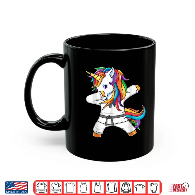 Mug Dabbing Unicorn Brazilian Jiu Jitsu BJJ Jew Jitsu Youth Shirt