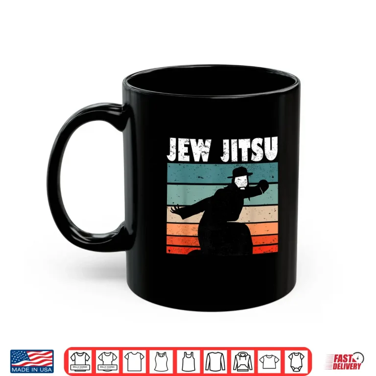 Mug Jewish Martial Arts Jew Jitsu Jiu Jitsu Krav Maga BJJ Humor Shirt