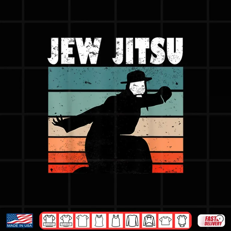 Design Jewish Martial Arts Jew Jitsu Jiu Jitsu Krav Maga BJJ Humor Shirt