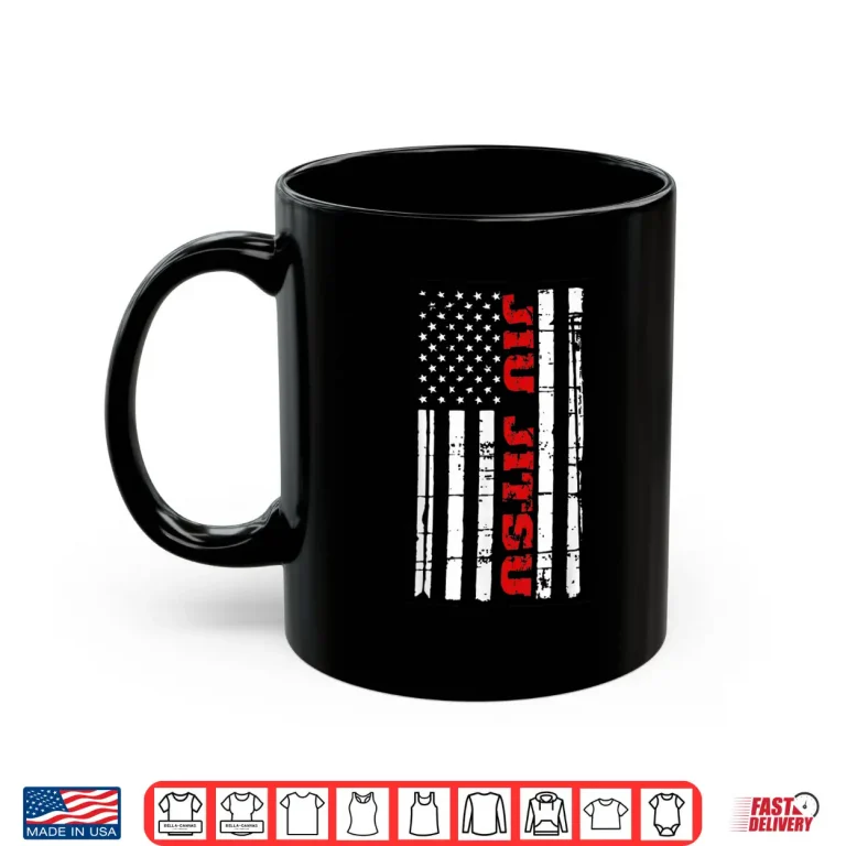 Mug American Flag Patriotic Jiu Jitsu BJJ Modern Graphic Shirt