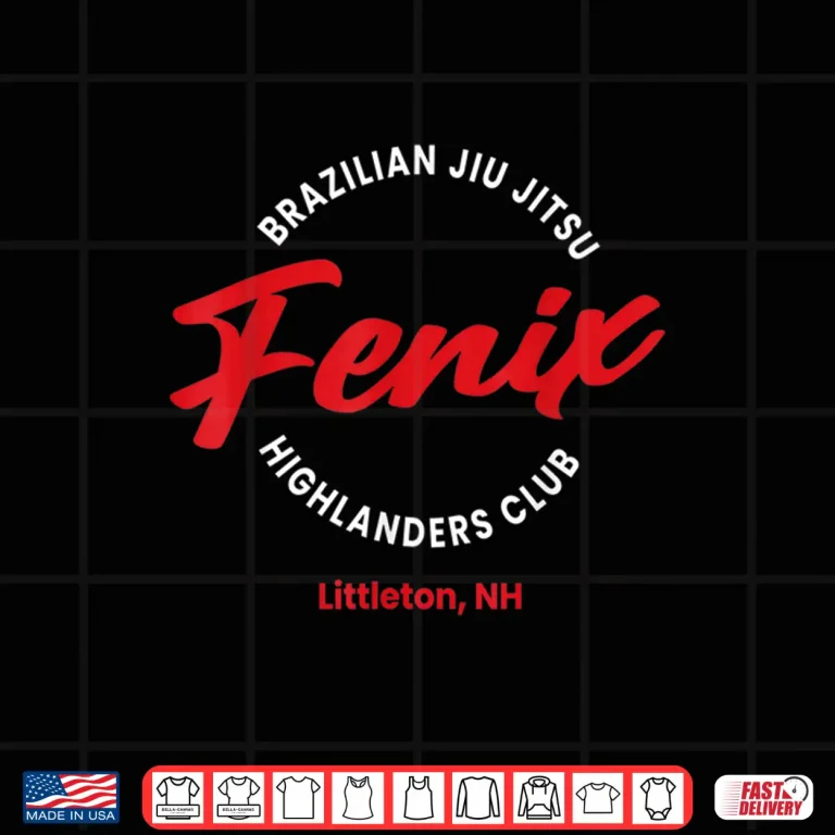Design Highlanders Club Fenix BJJ Professional Athletic Graphic Shirt