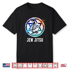 Jewish Martial Arts Jew Jitsu Bjj Brazilian Jiu Jitsu Humor Shirt