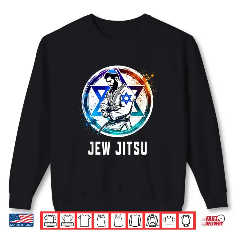 Sweatshirt Jewish Martial Arts Jew Jitsu BJJ Brazilian Jiu Jitsu Humor Shirt