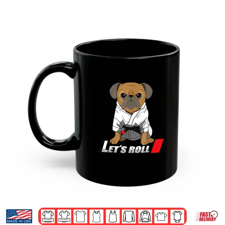 Mug Professional Animal Graphic BJJ Pug Brazilian Jiu Jitsu Gift Shirt