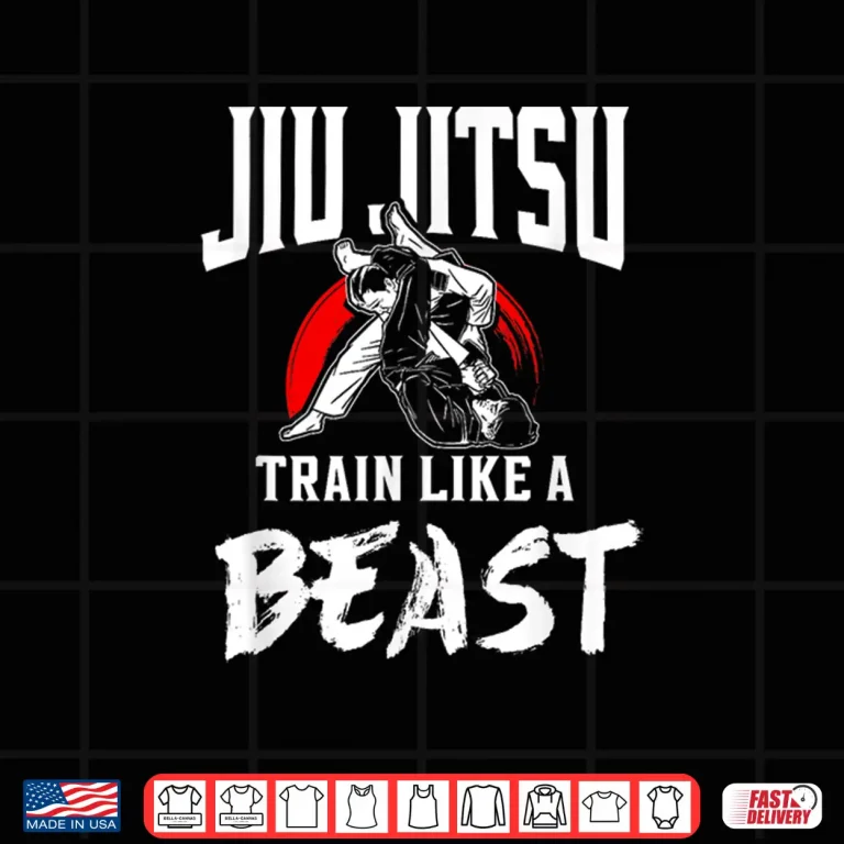 Design Train Like A Beast Jiu Jitsu Professional Athletic Graphic Shirt