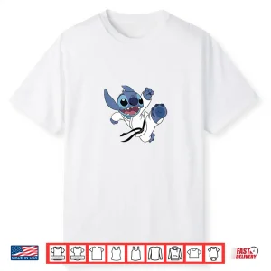 Black Belt Cute Logo Disney Lilo And Stitch Karate Character Shirt