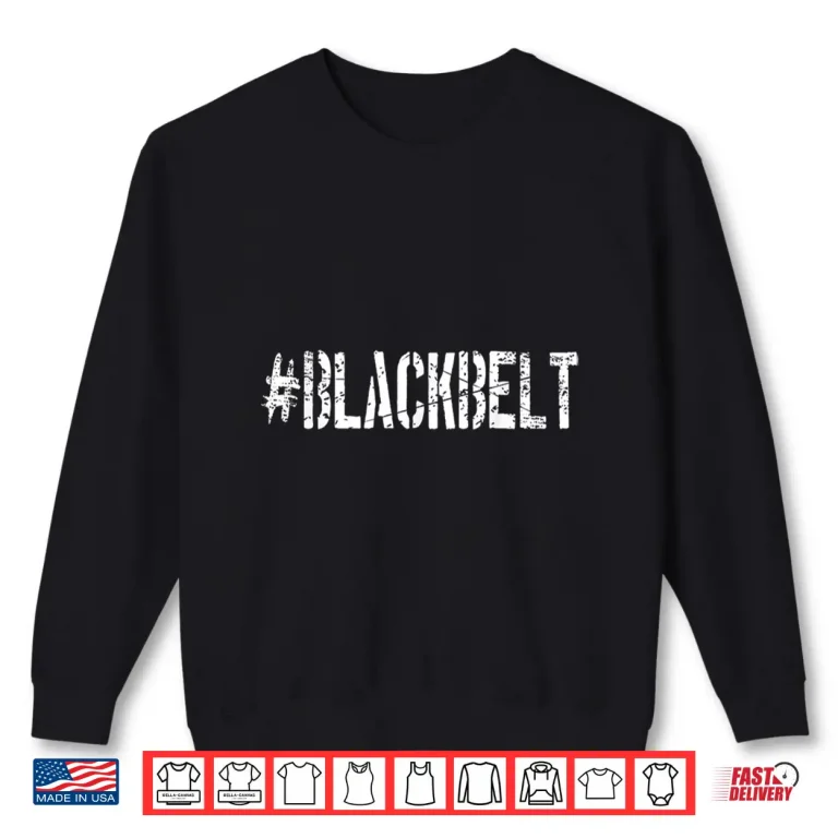 Sweatshirt Black Belt Professional Martial Arts Karate Modern Graphic Shirt