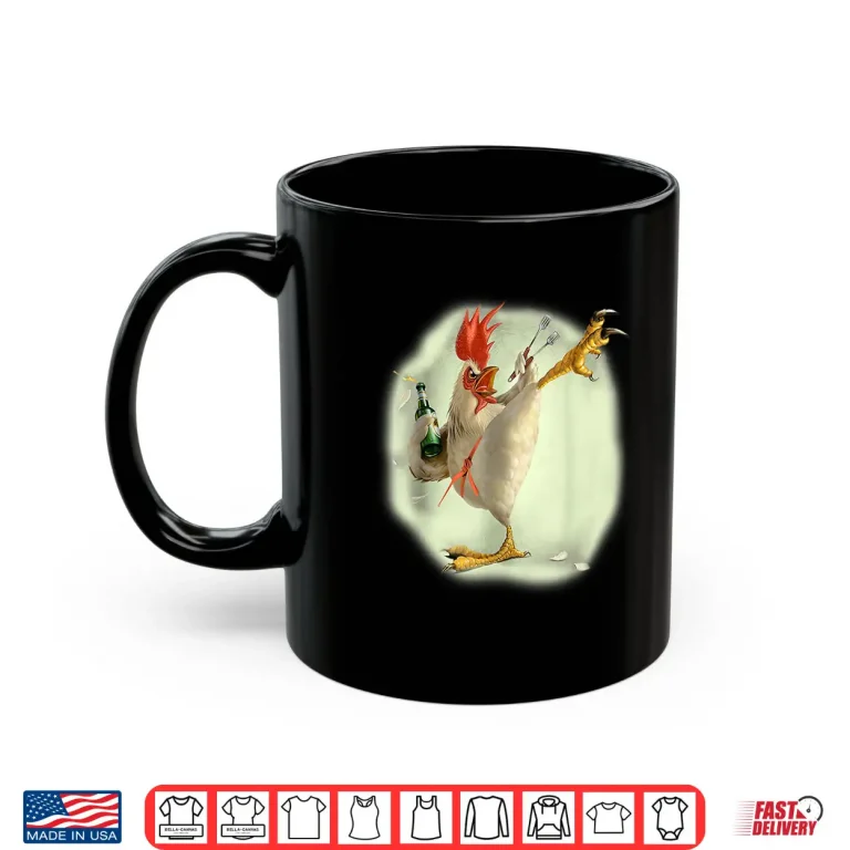 Mug Chicken Beer Kick Karate Farmer Professional Humor Funny Shirt
