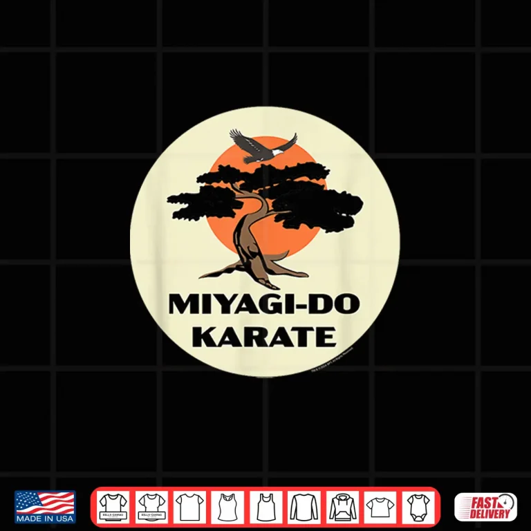 Design Eagle Fang Bonsai Tree Dojo Logo Cobra Kai Miyagi Do Karate Shirt