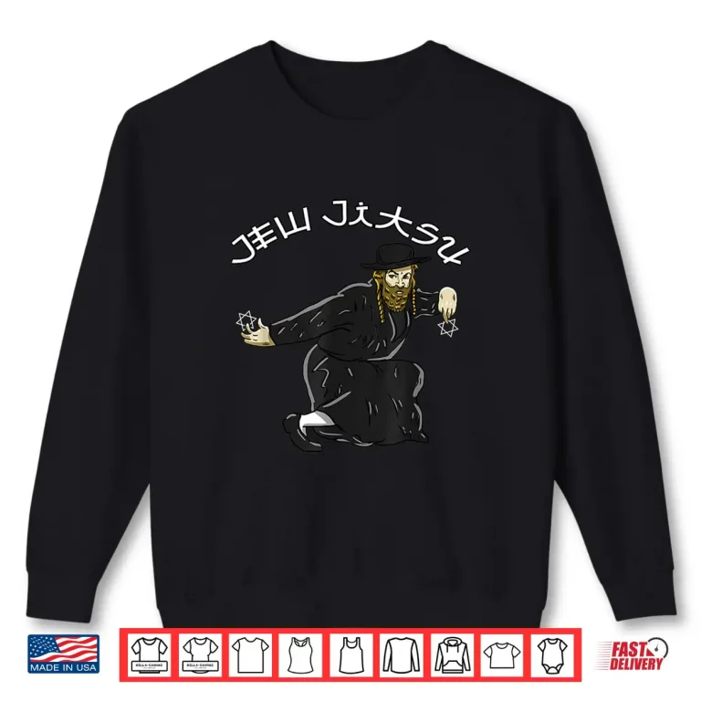 Sweatshirt Funny Hanukkah Jew Jitsu Karate Jiu Jitsu Martial Arts Gift Shirt
