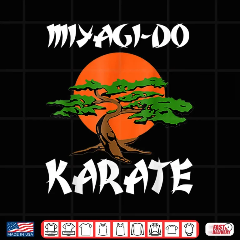 Design New Miyagi Do Bonsai Tree Gift Karate Youth Retro Vintage Shirt