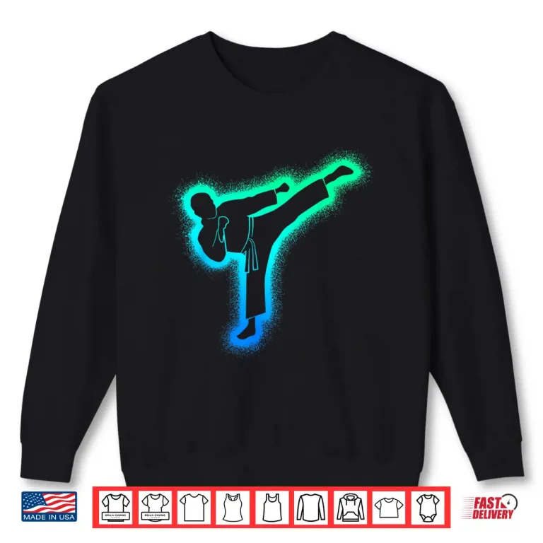 Sweatshirt Professional Martial Arts Taekwondo Karate Youth Modern Graphic Shirt