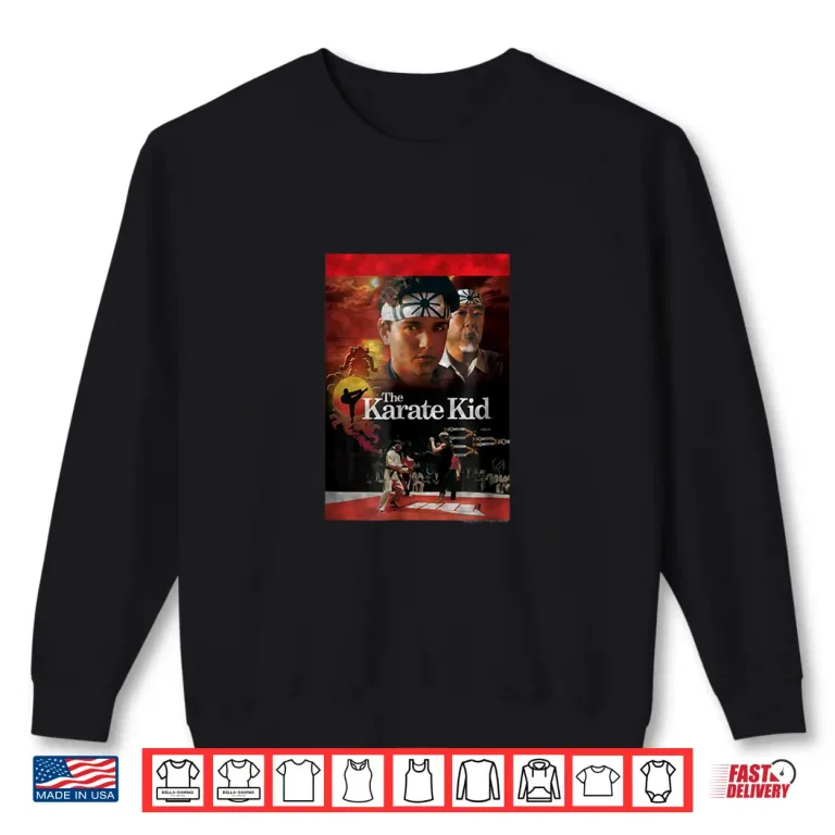 Sweatshirt Professional Poster Design The Karate Kid Movie Graphic Shirt