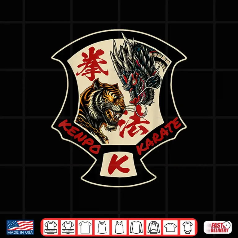 Design Self Defense Tiger Dragon Kenpo Karate Martial Arts Shirt