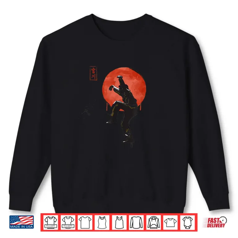 Sweatshirt Sumi Ink Crane Kick The Karate Kid Professional Graphic Shirt