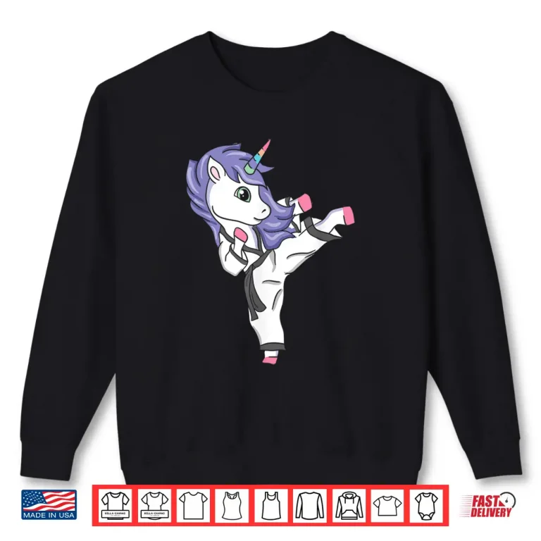 Sweatshirt Unicorn Design Karate Taekwondo Martial Arts Professional Humor Shirt