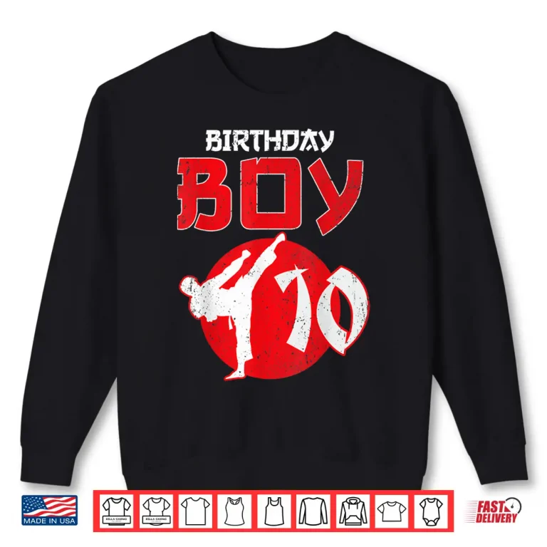 Sweatshirt Tenth Birthday Karate Taekwondo Youth Martial Arts Shirt
