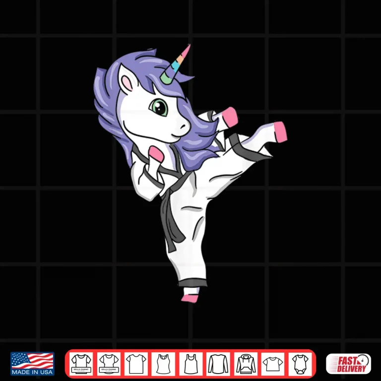 Design Unicorn Design Karate Taekwondo Martial Arts Professional Humor Shirt