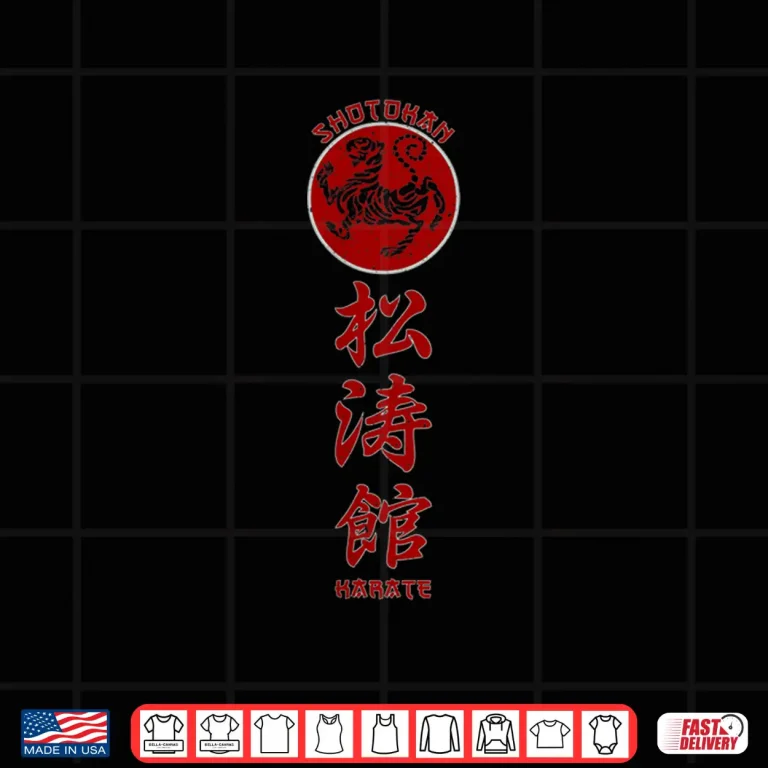 Design Tiger Symbol Professional Shotokan Karate Martial Arts Shirt