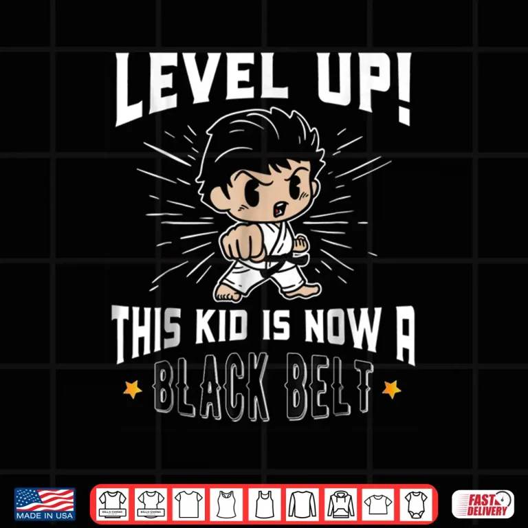 Design Uniform Black Belt Award Karate Professional Youth Gift Shirt