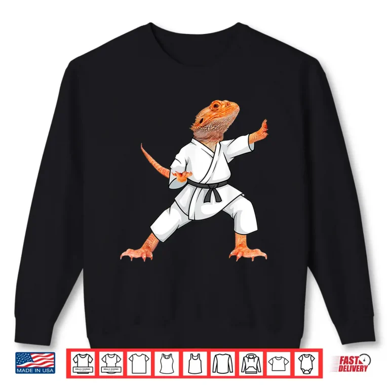 Bearded Dragons Doing Karate Samurai Ninja Lizard Humor Funny Shirt 2 Sweatshirt Bearded Dragons Doing Karate Samurai Ninja Lizard Humor Funny Shirt