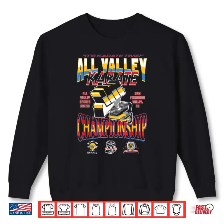 Sweatshirt All Valley Championship Cobra Kai Karate Vintage TV Show Shirt