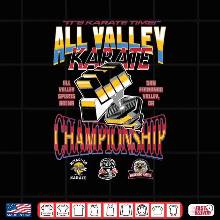 Design All Valley Championship Cobra Kai Karate Vintage TV Show Shirt