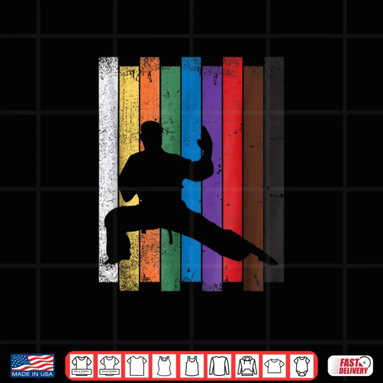 Design Belt Silhouette Karate Professional Martial Arts Graphic Shirt