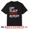 Eat Sleep Repeat Ninja Karate Professional Modern Graphic Shirt