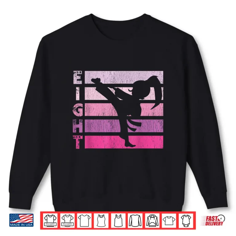 Sweatshirt Eighth Birthday Youth Karate Taekwondo Professional Graphic Shirt
