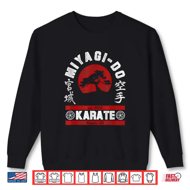 Sweatshirt Fight Design The Karate Kid Miyagi Do Movie Graphic Shirt