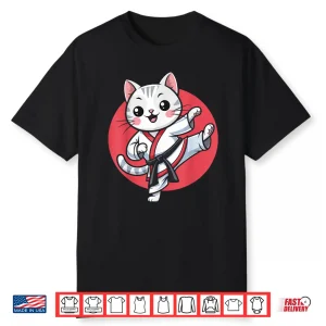 Japanese Cat Kawaii Karate Jiu Jitsu Professional Aesthetic Shirt