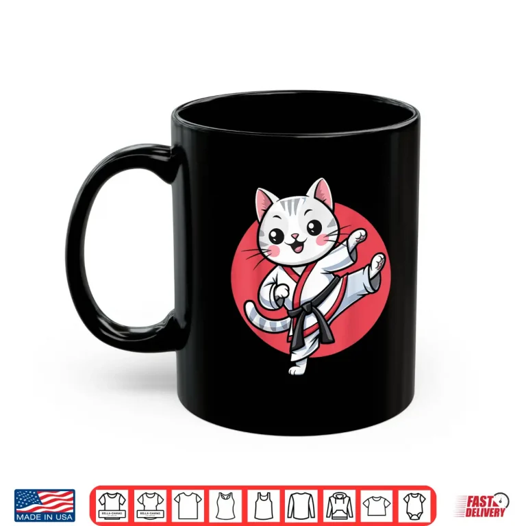 Mug Japanese Cat Kawaii Karate Jiu Jitsu Professional Aesthetic Shirt