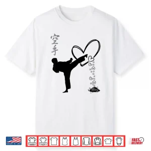 Kicking Hearts And Taking Names Karate Kung Fu Valentine Shirt